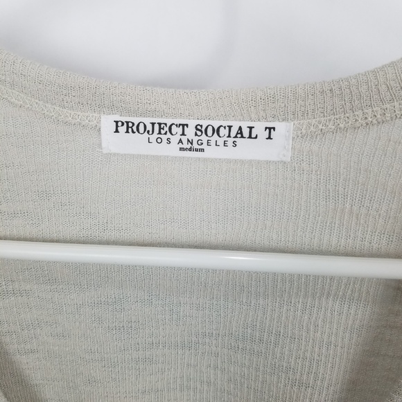 NWT Project Social T "Blaise Pocket Tee" Suede Tan Size Medium - Picture 5 of 5